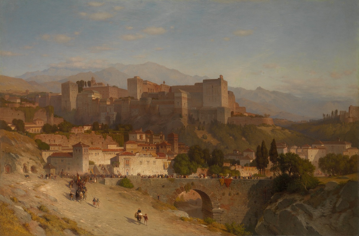 Samuel Colman - The Hill of the Alhambra, Granada
