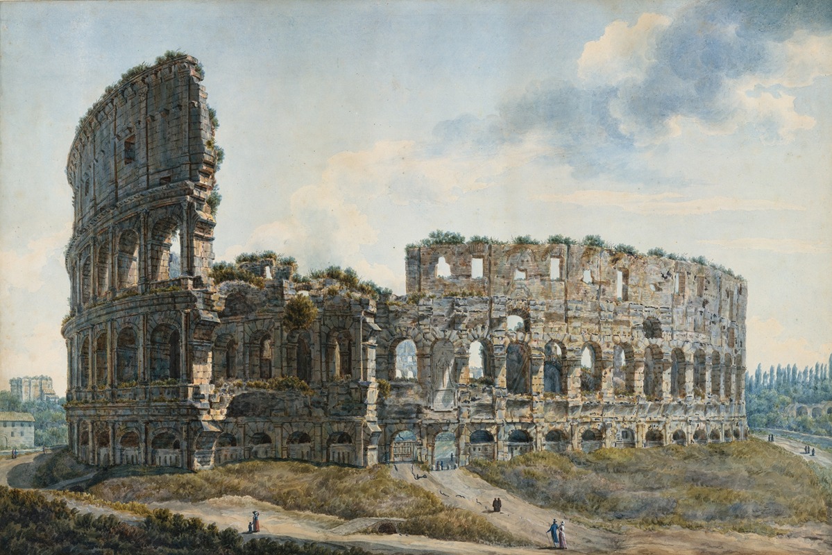 Abraham-Louis-Rodolphe Ducros - The Colosseum, Rome.