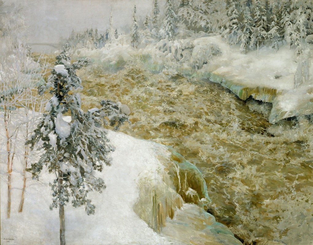 Akseli Gallen-Kallela - Imatra Falls in Snow ; Imatra in Winter
