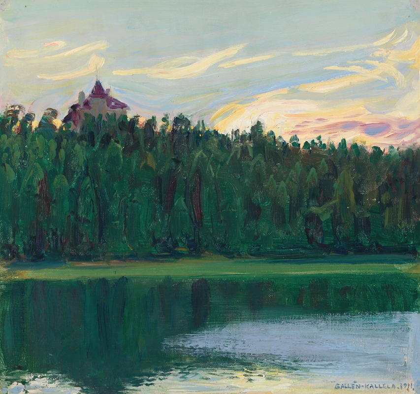 Akseli Gallen-Kallela - Lakeside Landscape