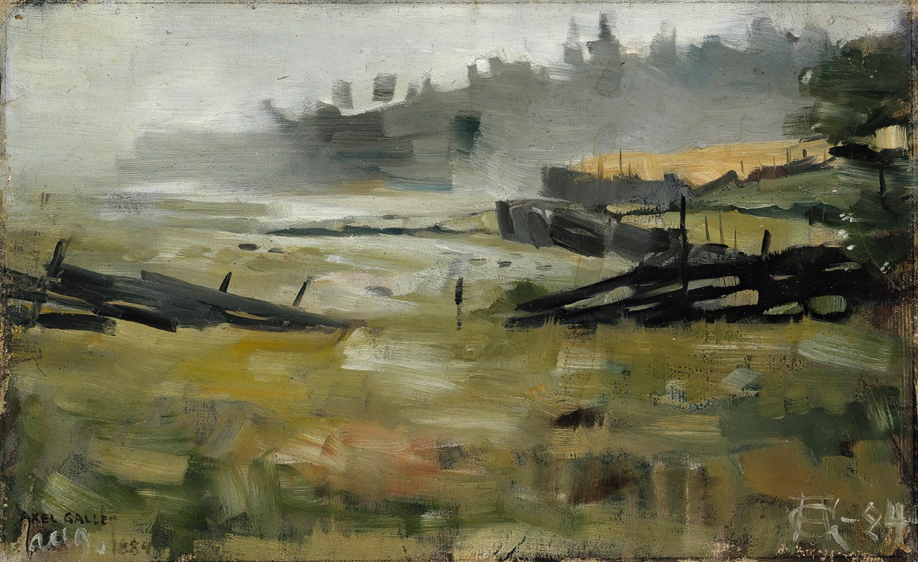 Akseli Gallen-Kallela - Misty Landscape
