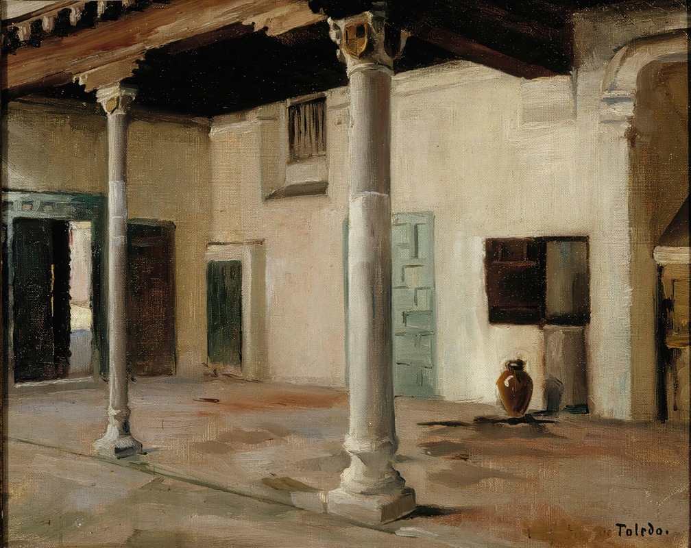 Albert Edelfelt - Courtyard in Toledo