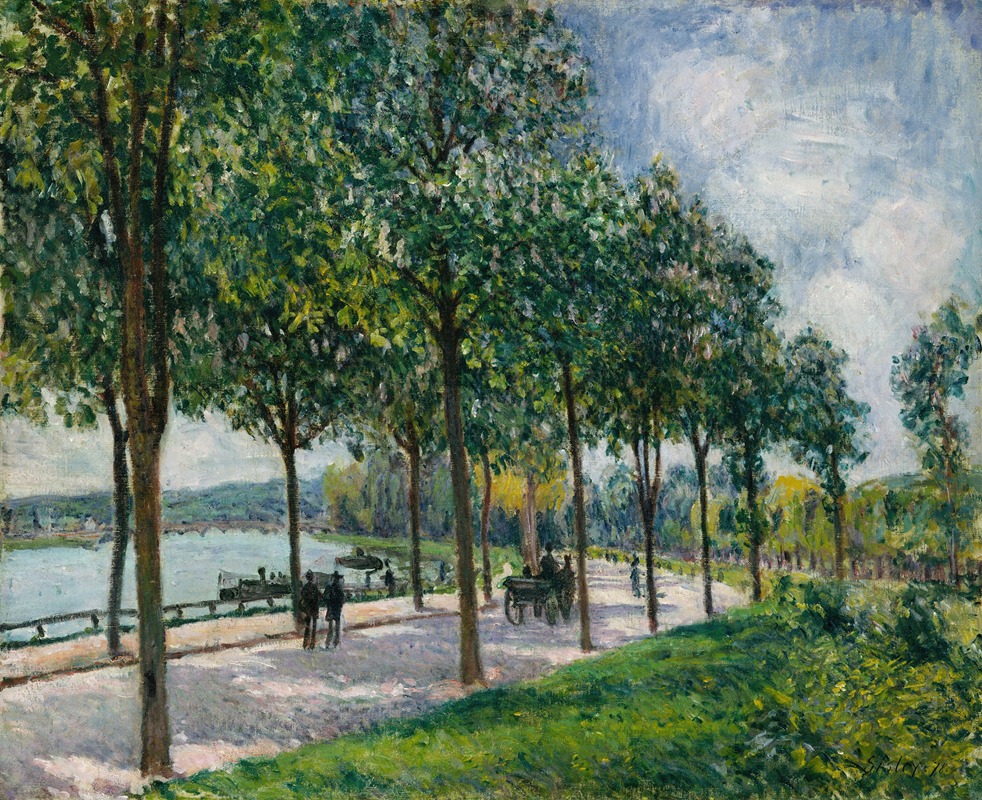 Alfred Sisley - Allée of Chestnut Trees