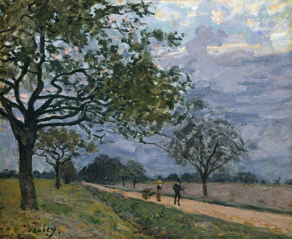 Alfred Sisley - The Road from Versailles to Louveciennes