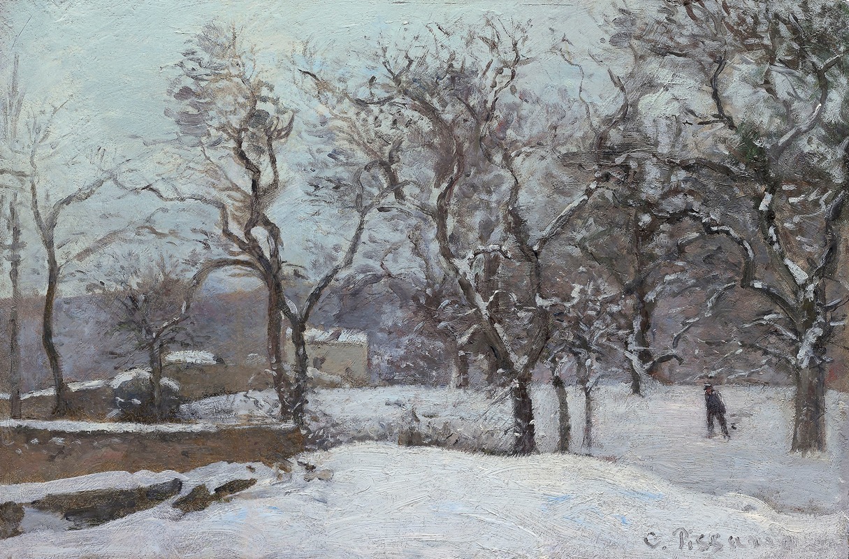 Camille Pissarro - Snow at Louveciennes
