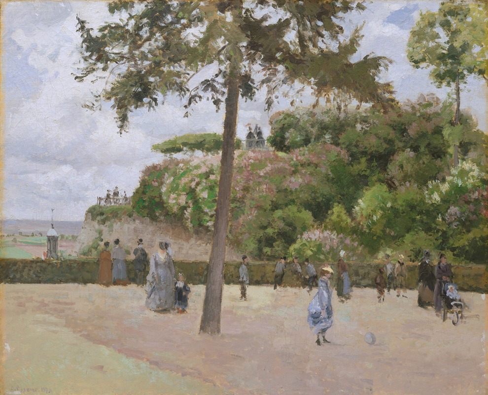 Camille Pissarro - The Public Garden at Pontoise