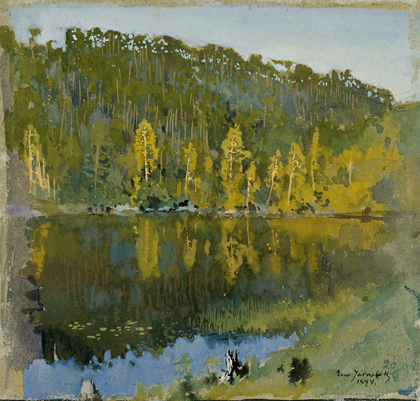 Eero Järnefelt - Forest Pond, Landscape Study