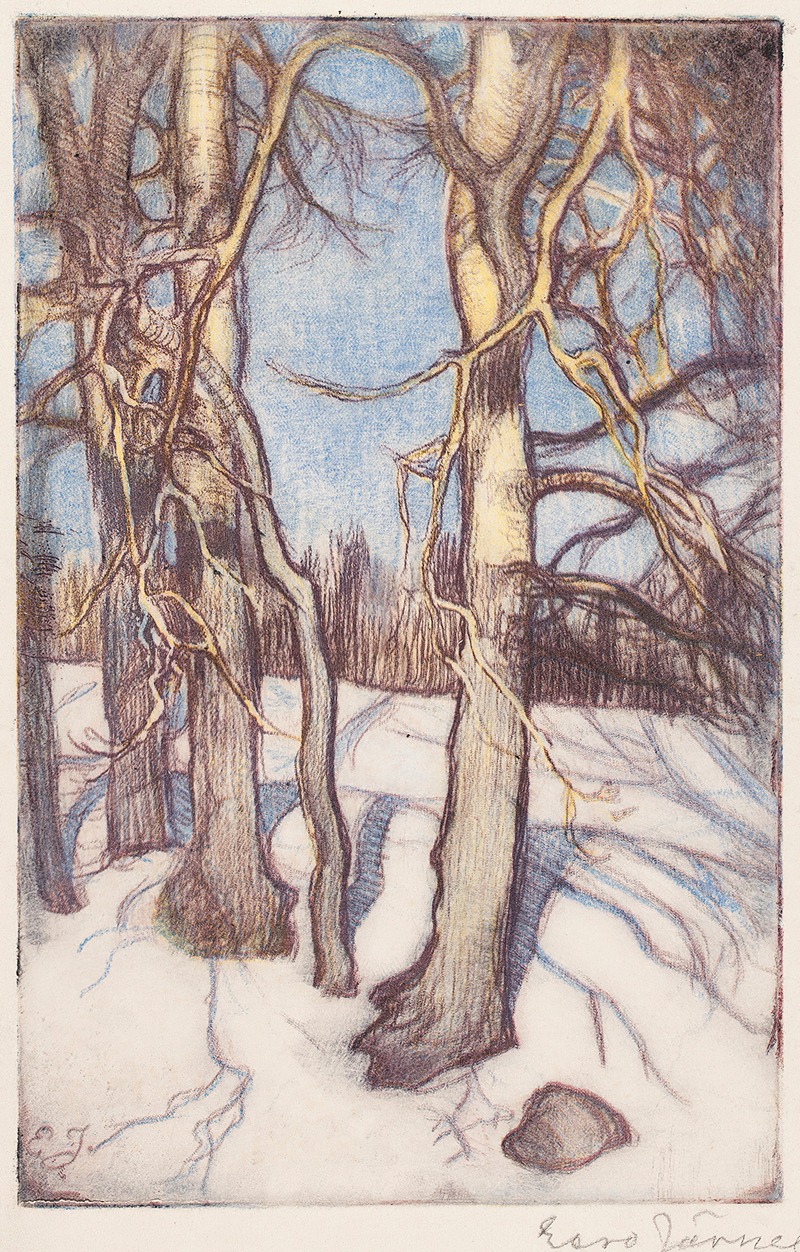 Eero Järnefelt - Trees in Winter