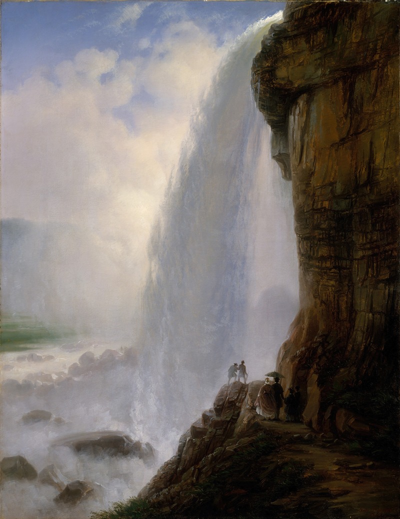 Ferdinand Richardt - Underneath Niagara Falls