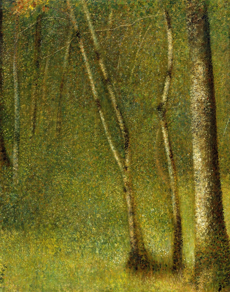 Georges Seurat - The Forest at Pontaubert