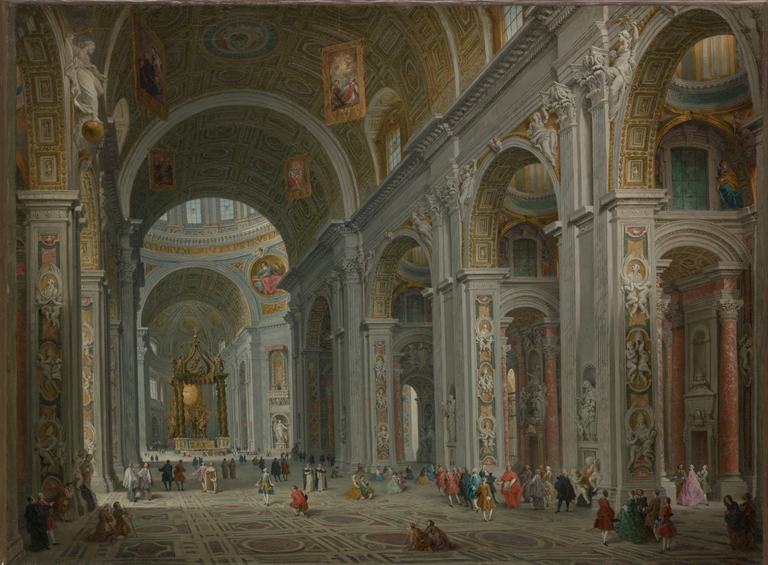 Giovanni Paolo Panini - Interior of Saint Peter’s, Rome