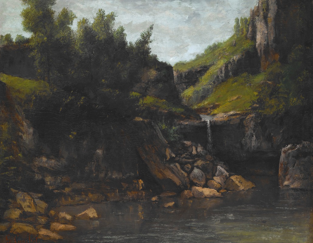 Gustave Doré - Cascade in a Rocky Landscape