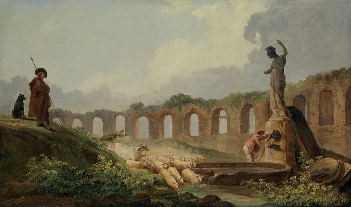 Hubert Robert - Aqueduct in Ruins