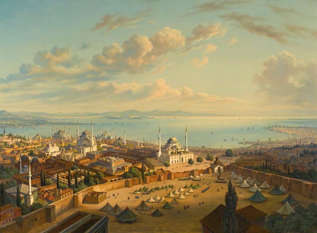 Hubert Sattler - Constantinople From The Fire Tower Of Beyazit
