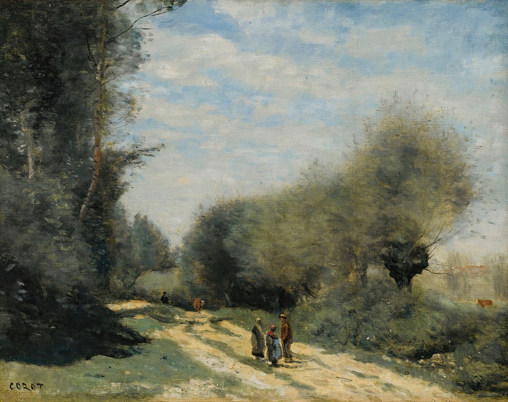 Jean-Baptiste-Camille Corot - Crécy-En-Brie – Route Dans La Campagne
