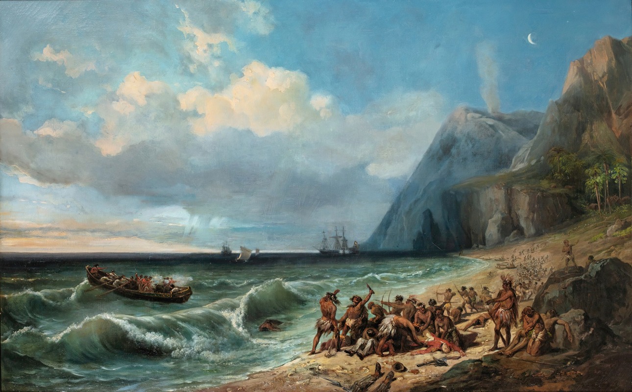 Jean-Charles Joseph Rémond - The Death of Captain Cook