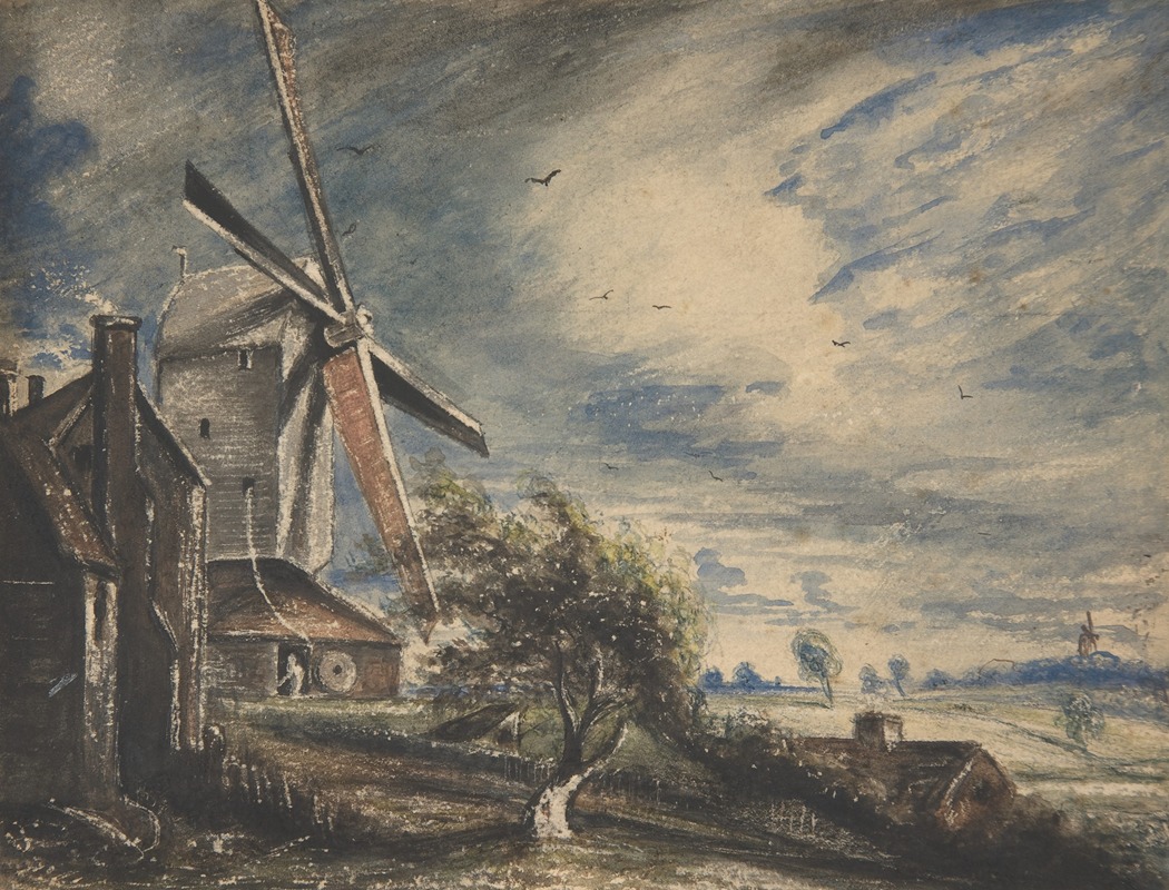John Constable - A Mill Near Colchester