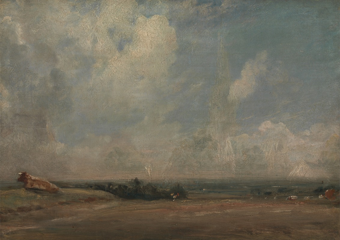 John Constable - A View from Hampstead Heath