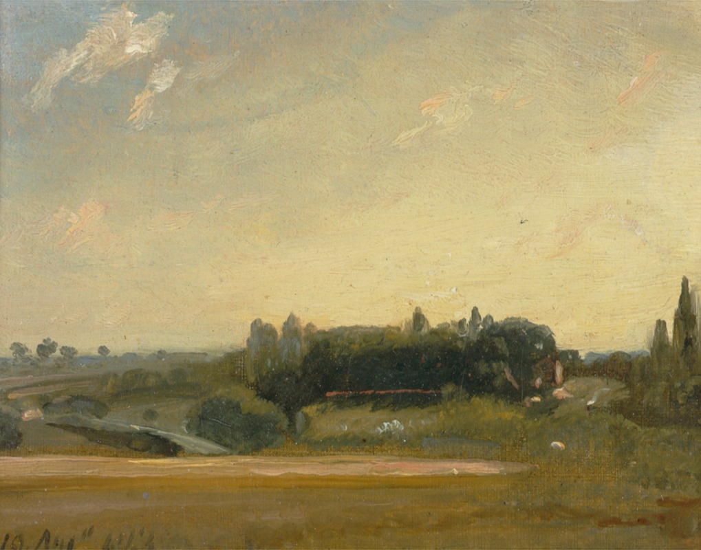 John Constable - View Towards the Rectory, East Bergholt