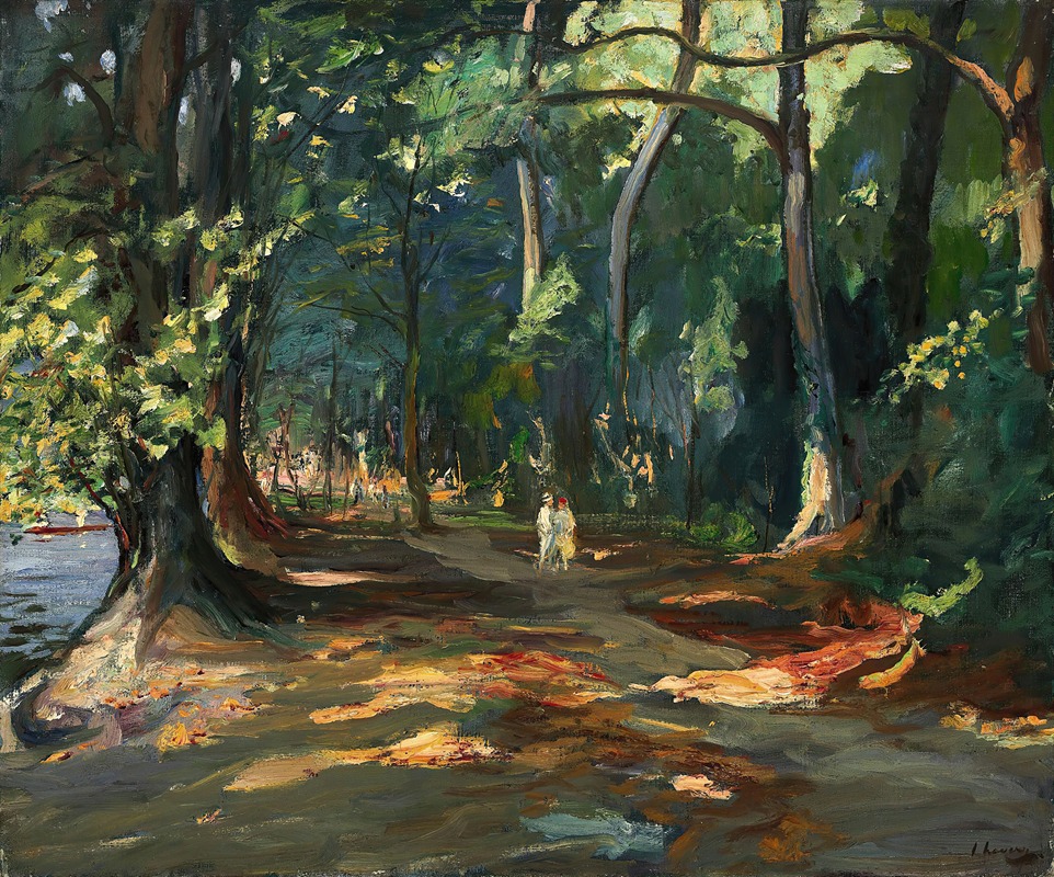 Sir John Lavery - The path by the river, Maidenhead