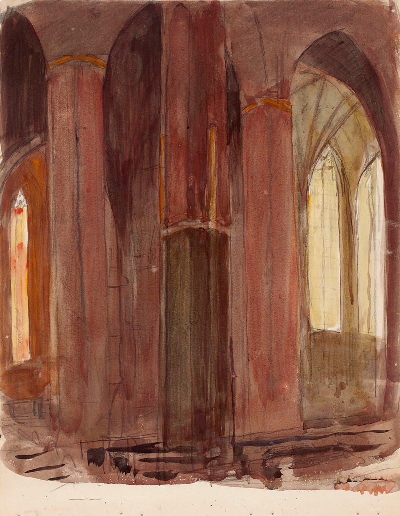 Magnus Enckell - Katedraali, sisäkuva