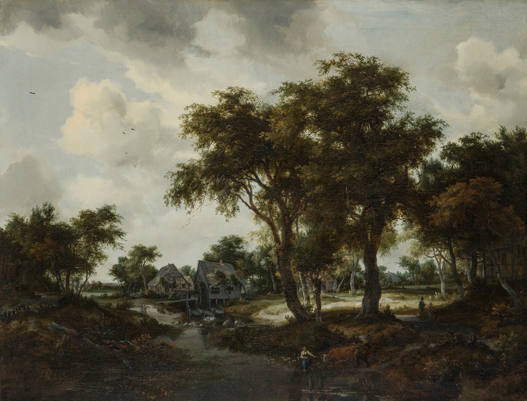 Meindert Hobbema - The Water Mill (The Trevor Landscape)