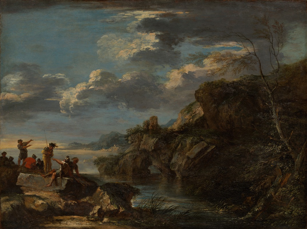 Salvator Rosa - Bandits on a Rocky Coast