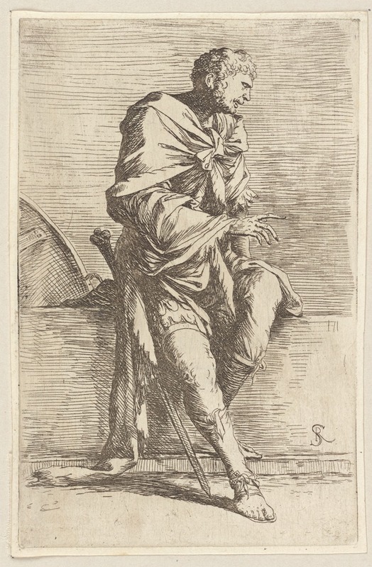 Salvator Rosa - Soldier, Seated