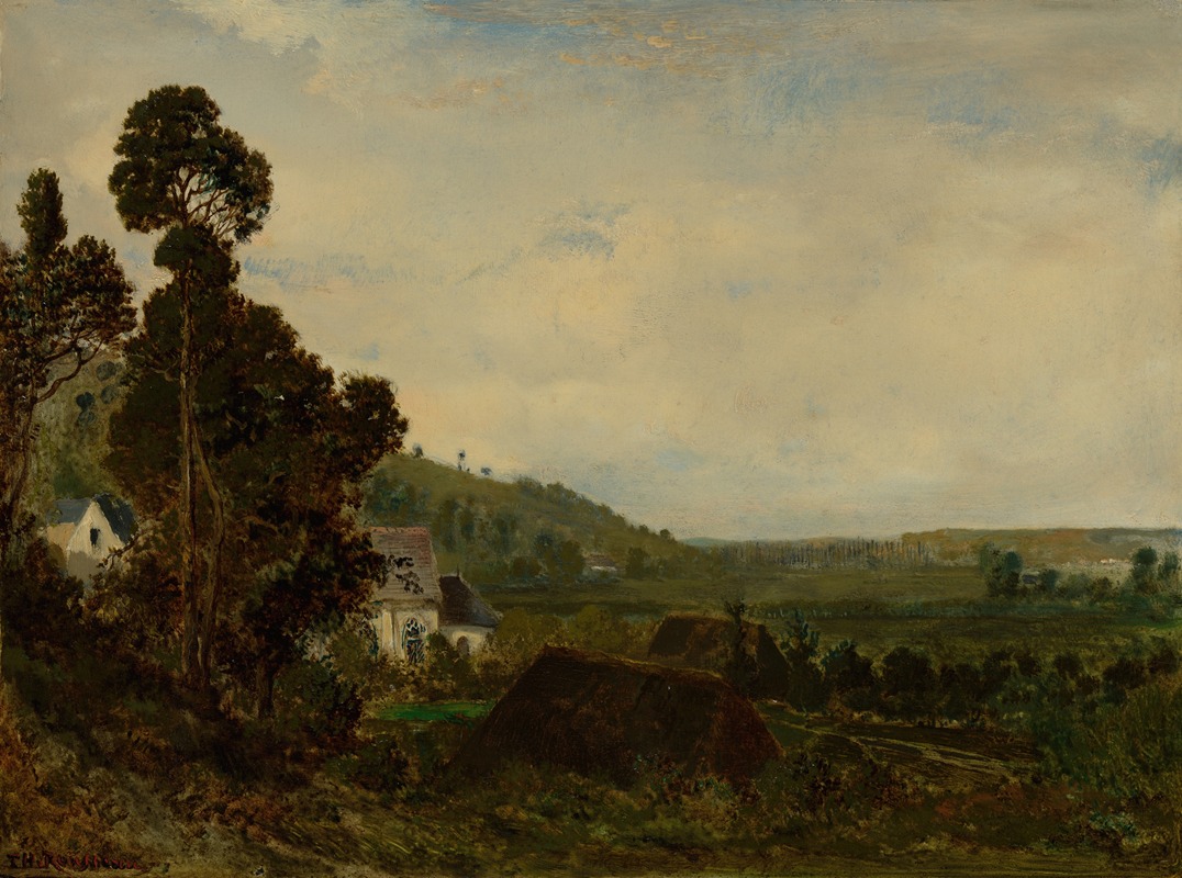Théodore Rousseau - An Old Chapel in a Valley