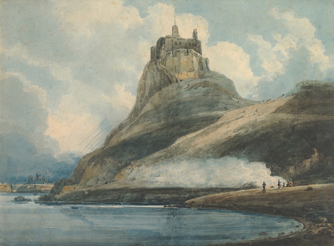 Thomas Girtin - Lindisfarne Castle, Holy Island, Northumberland