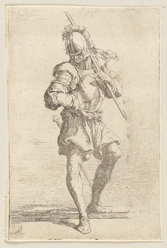 Salvator Rosa - Soldier, Standing, Looking at the Ground