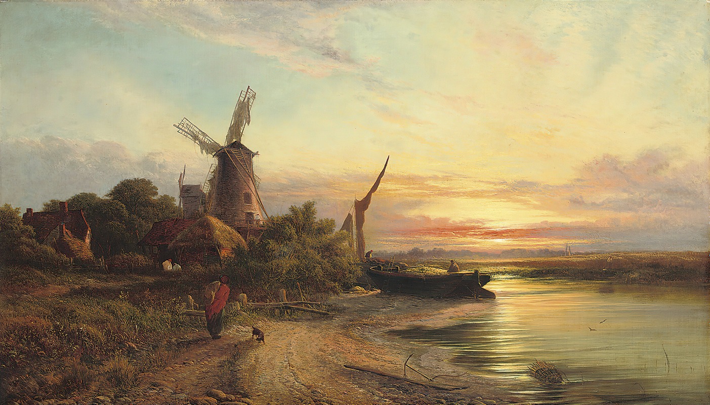 Walter Heath Williams - Old mills near Gillingham