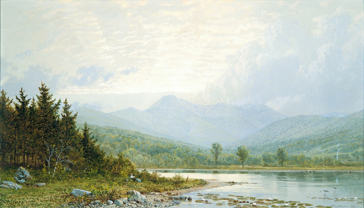 William Trost Richards - Sunset on Mount Chocorua, New Hampshire