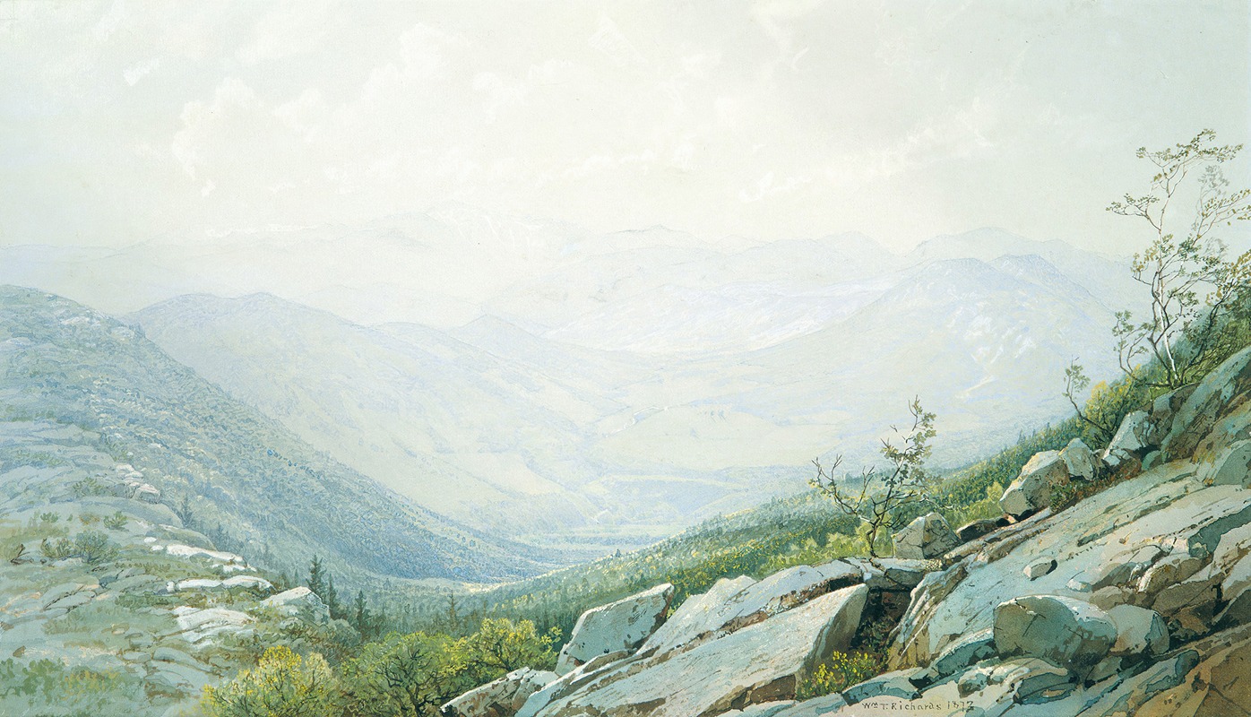 William Trost Richards - The Mount Washington Range, from Mount Kearsarge