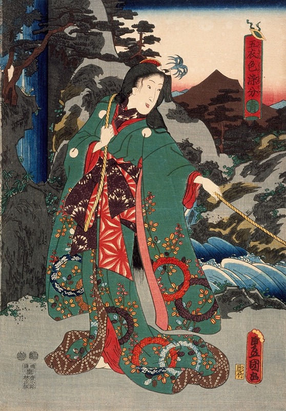 Utagawa Kunisada (Toyokuni III) - Green