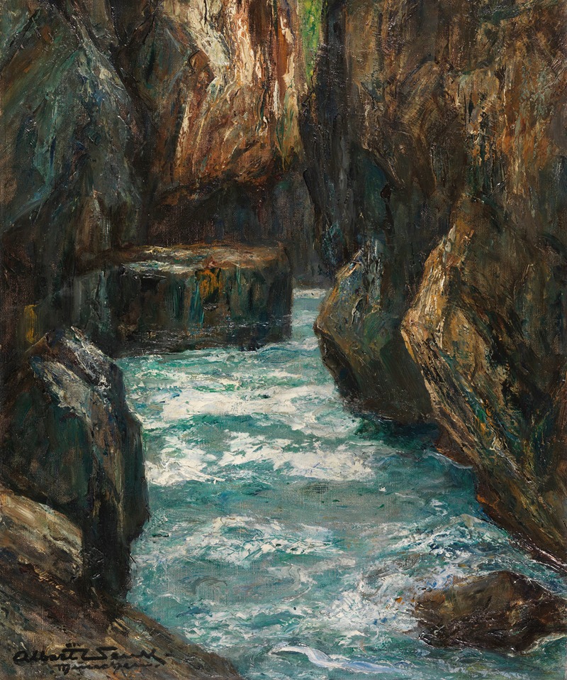 Albert Wenk - In der Partnachklamm bei Partenkirchen