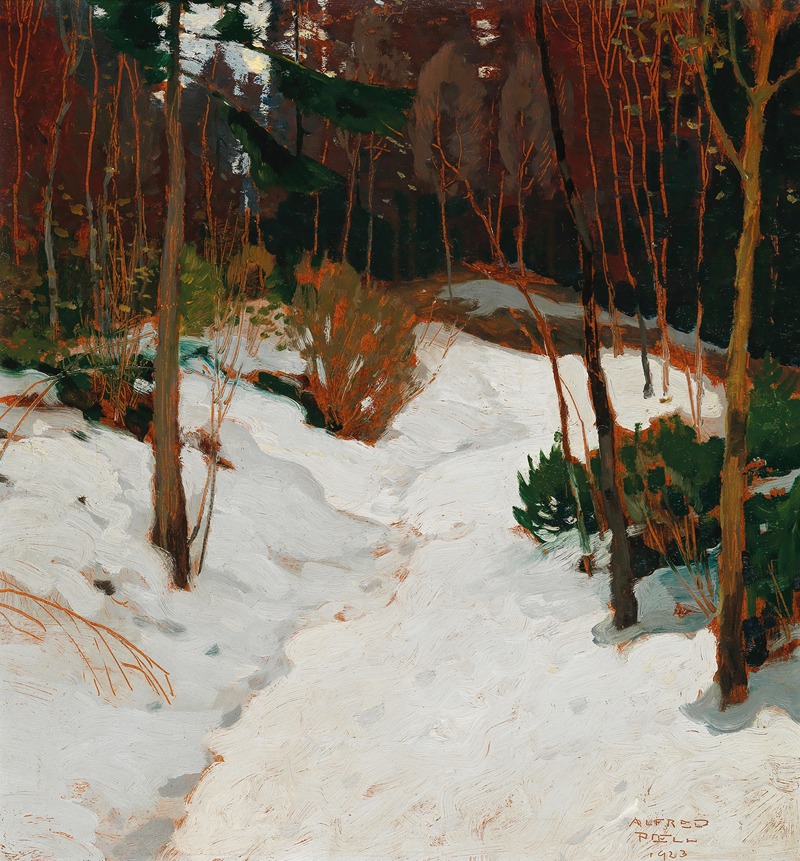 Alfred Poell - Winter forest