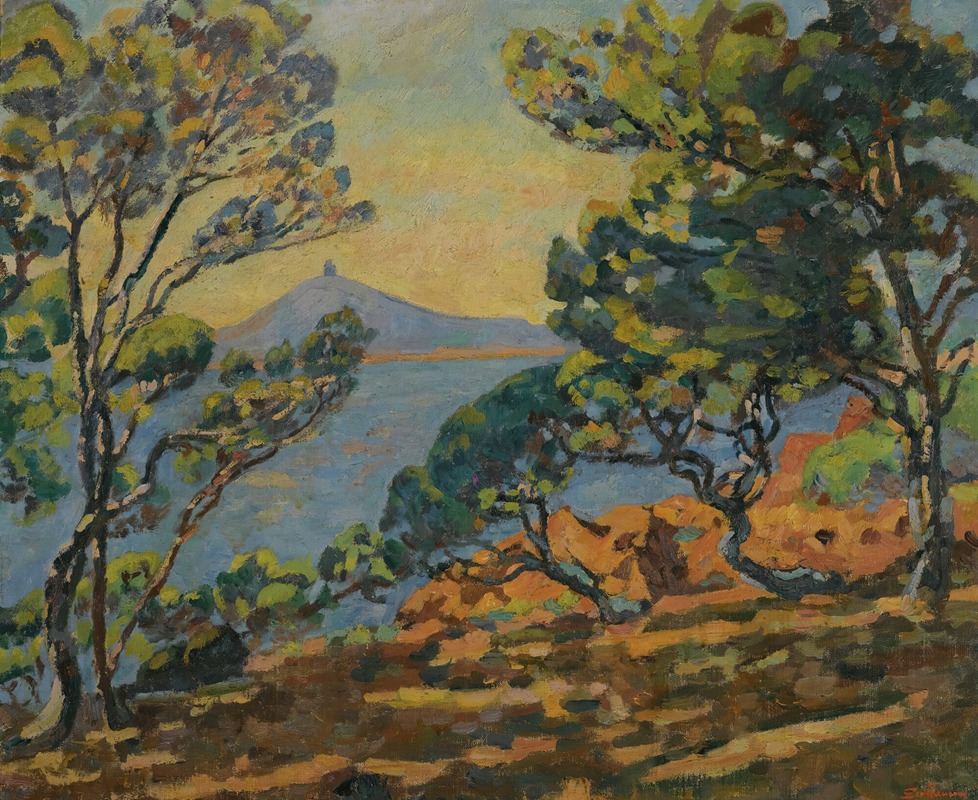 Armand Guillaumin - La Baie D’agay Et Le Sémaphore