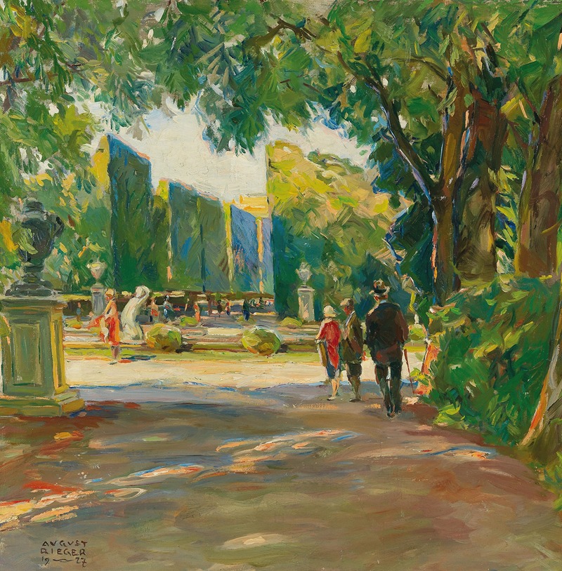 August Rieger - In the park of Schönbrunn Palace