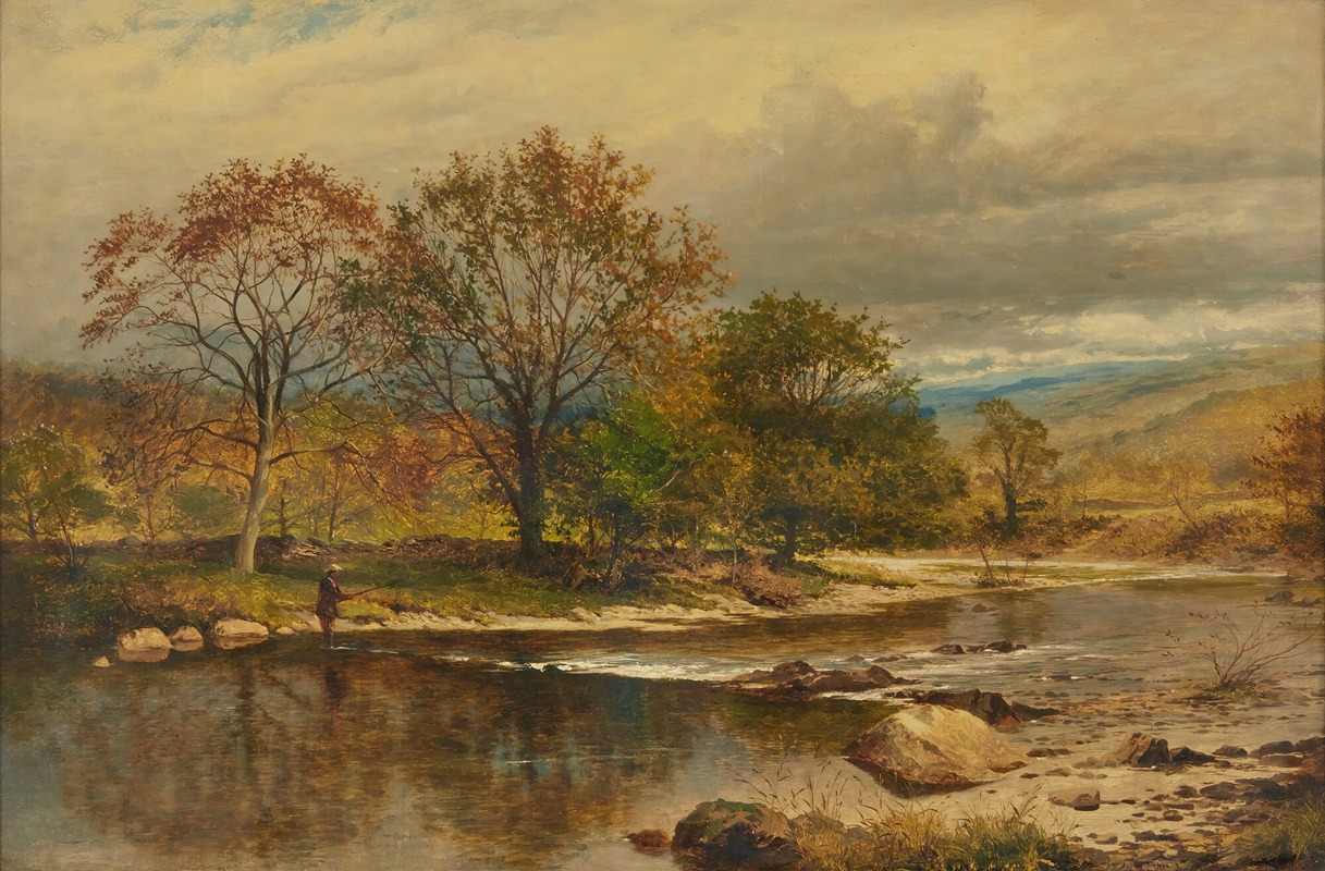 Benjamin Williams Leader - A Trout Stream – An Autumn Afternoon On The Llugwy