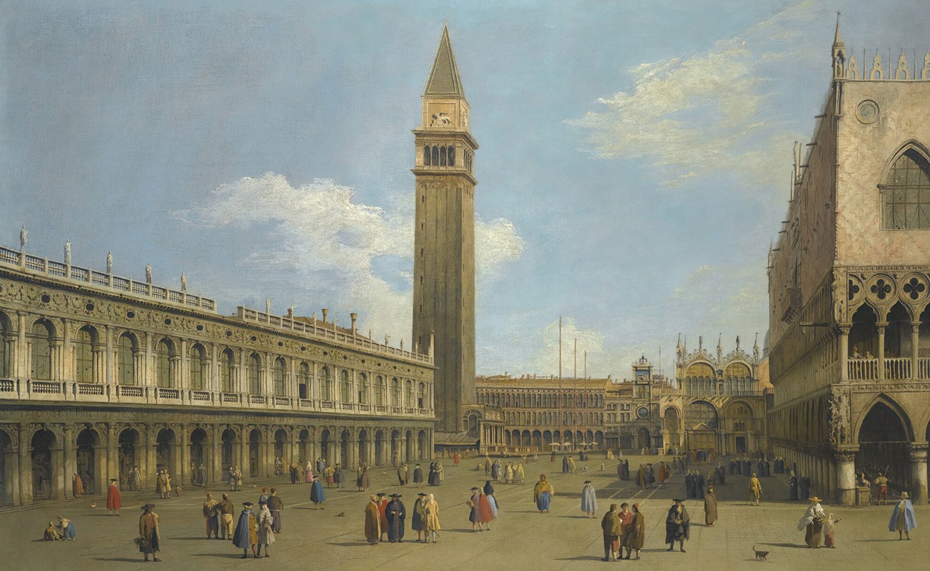 Canaletto - Venice, A View Of The Piazzetta Looking North
