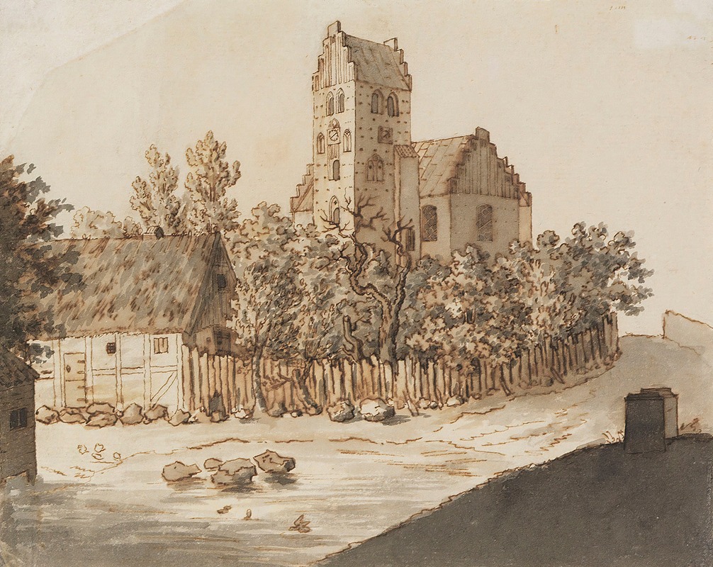 Caspar David Friedrich - Kirche von Lyngby