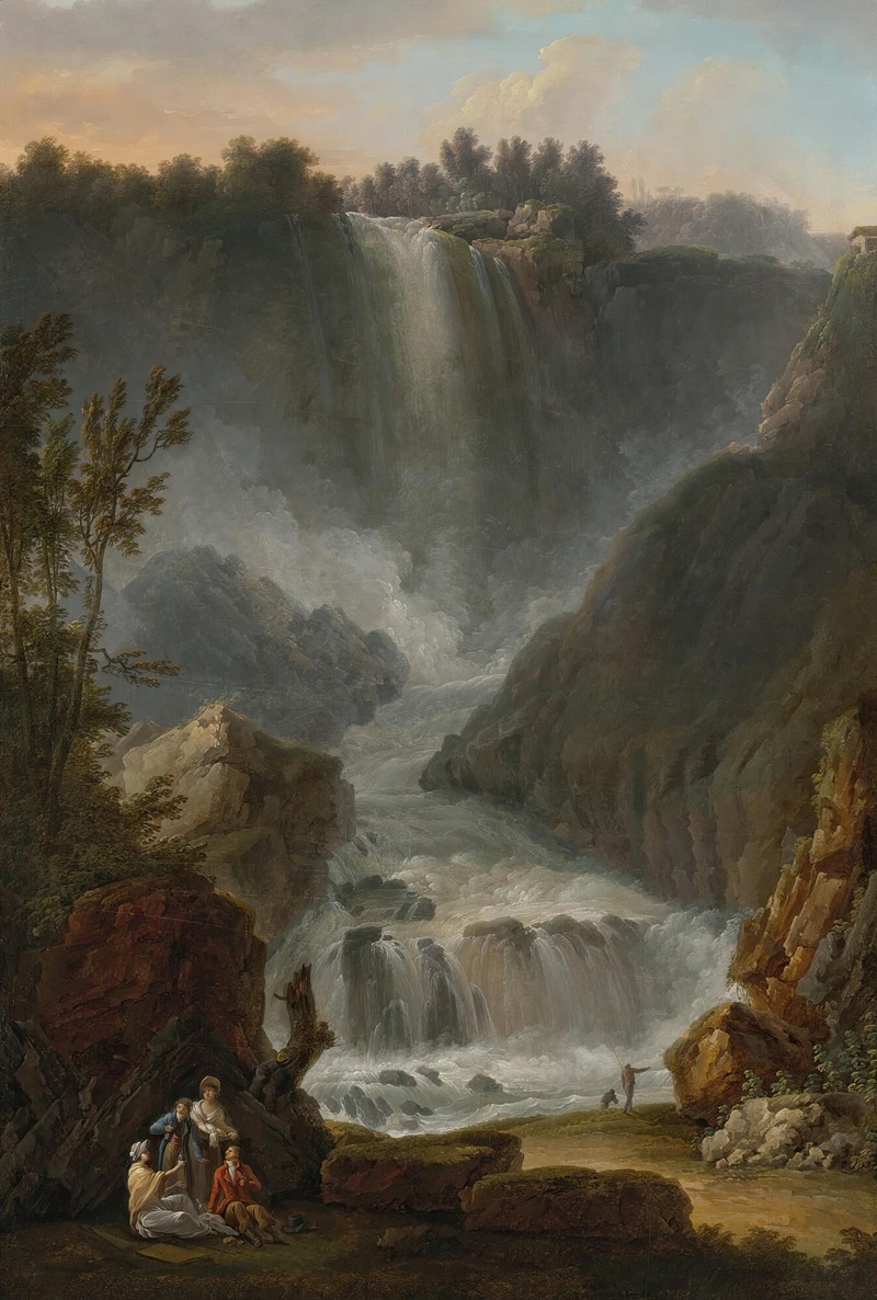 Claude-Louis Châtelet - View Of The Cascade Del Marmore Near Terni