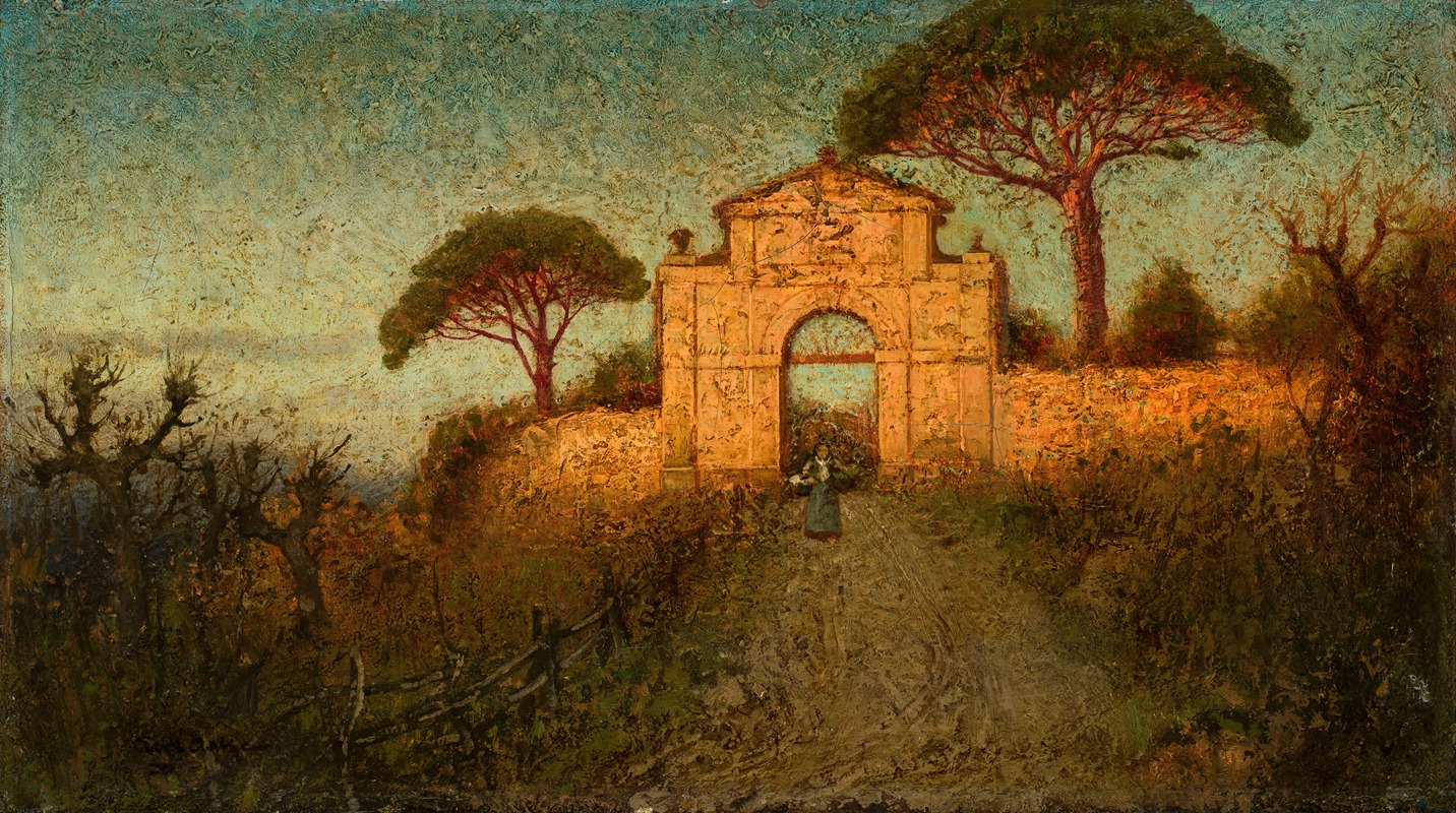 Curt Agthe - View of the Roman Campagna near Frascati