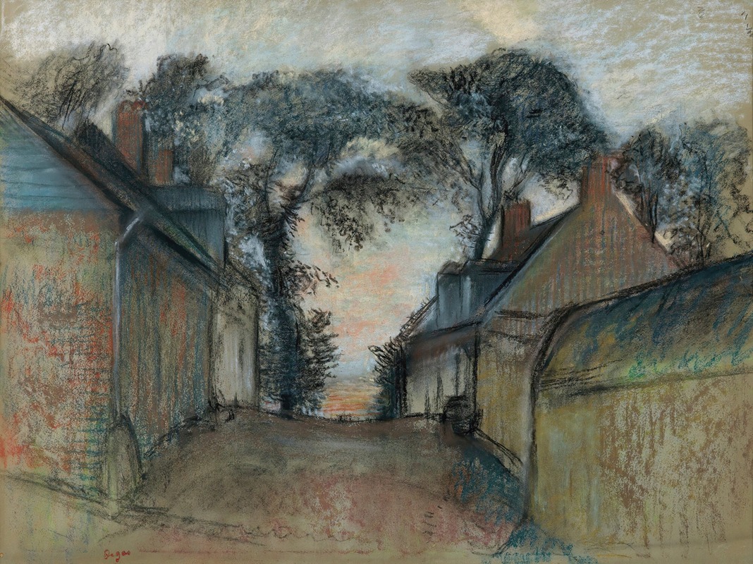 Edgar Degas - La Rue Quesnoy À Saint-Valéry-Sur-Somme