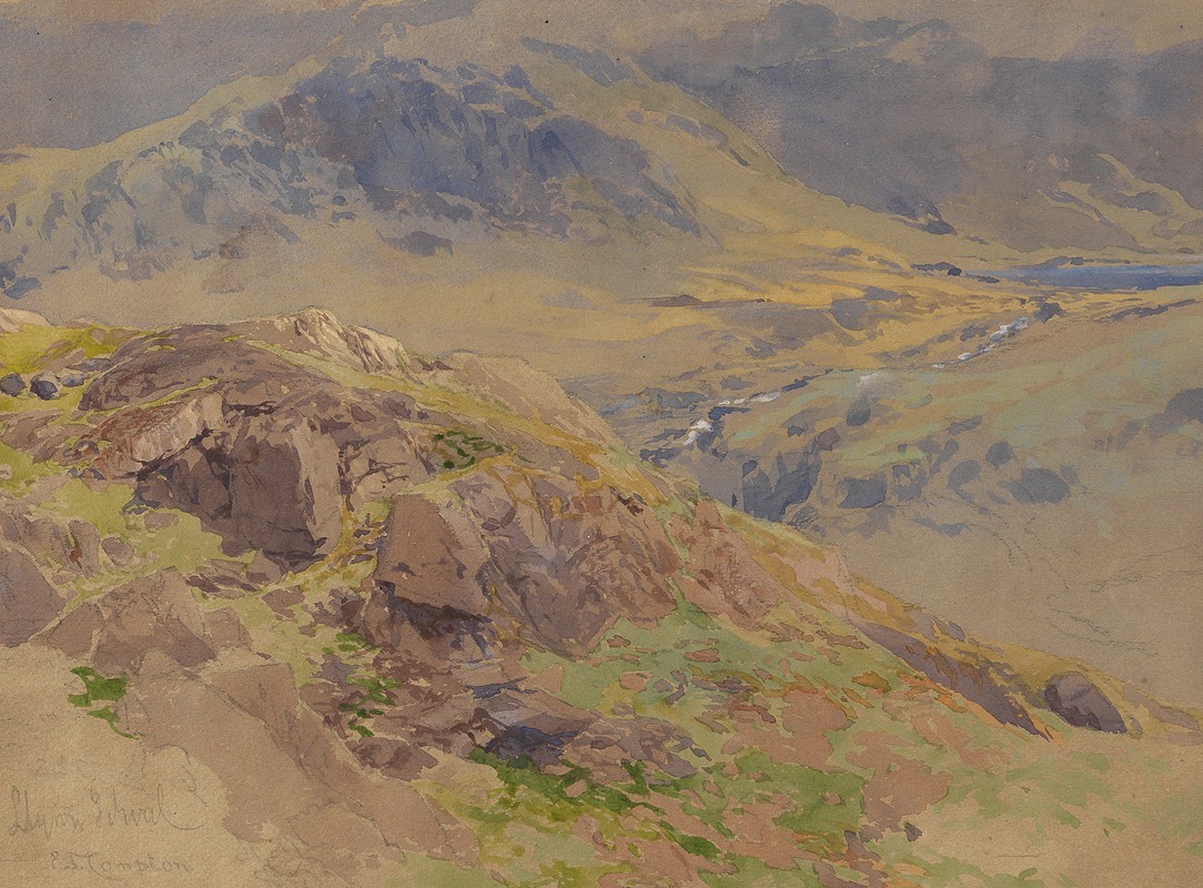 Edward Theodore Compton - Llyn Idwal (Nordwales)