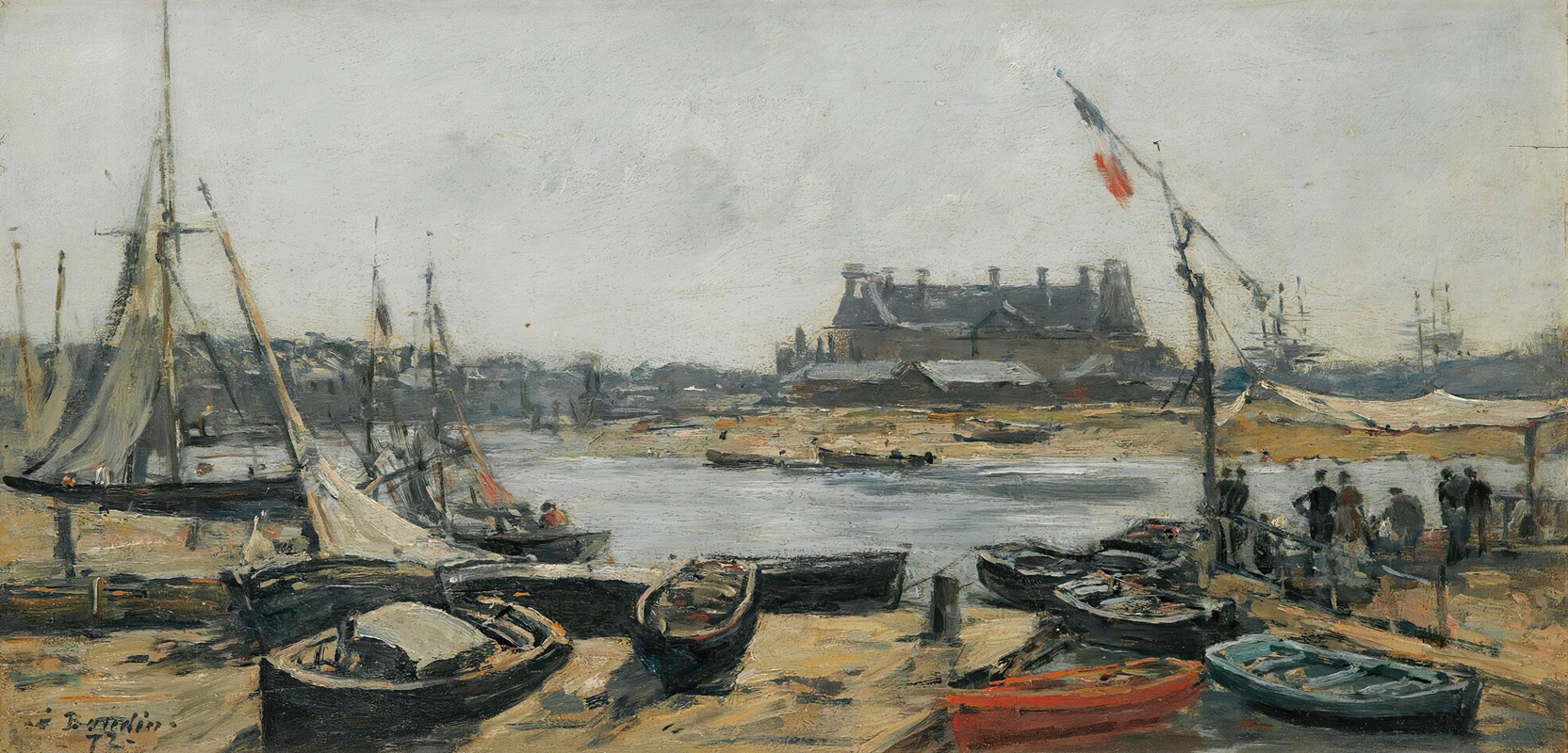 Eugène Boudin - Trouville, Vue Du Port Prise De L’embarcadère