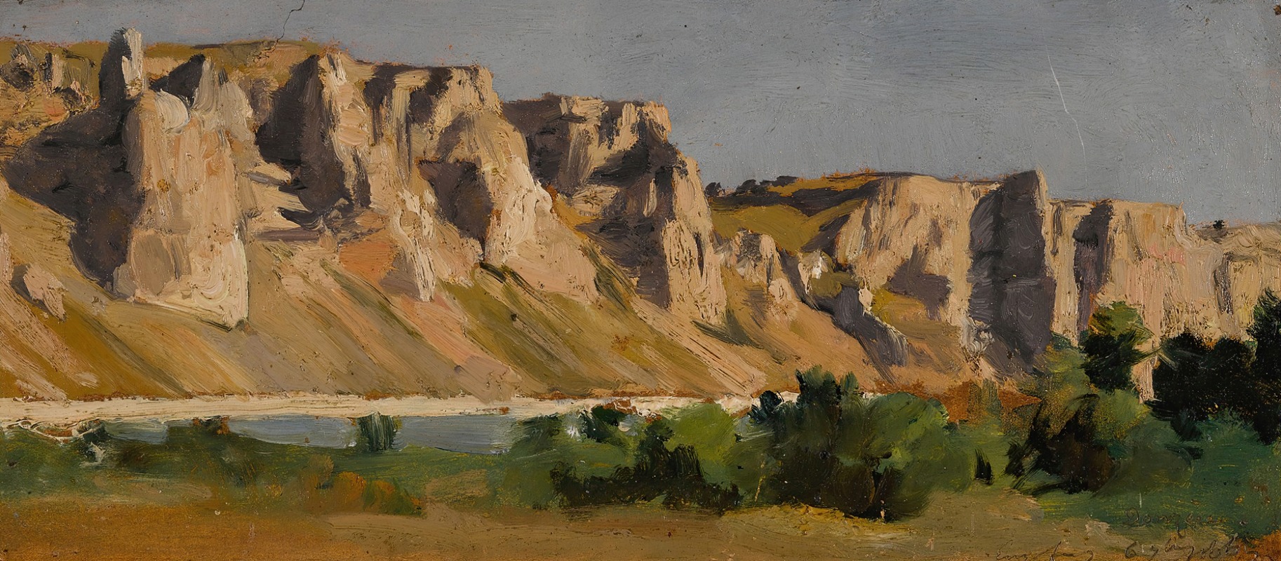 Eugène Fromentin - A view of Donzère