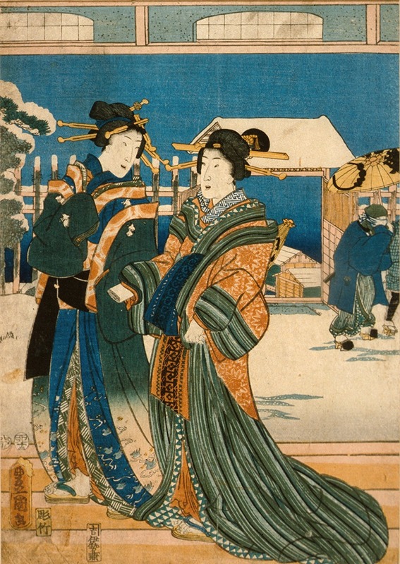 Utagawa Kunisada (Toyokuni III) - Snow