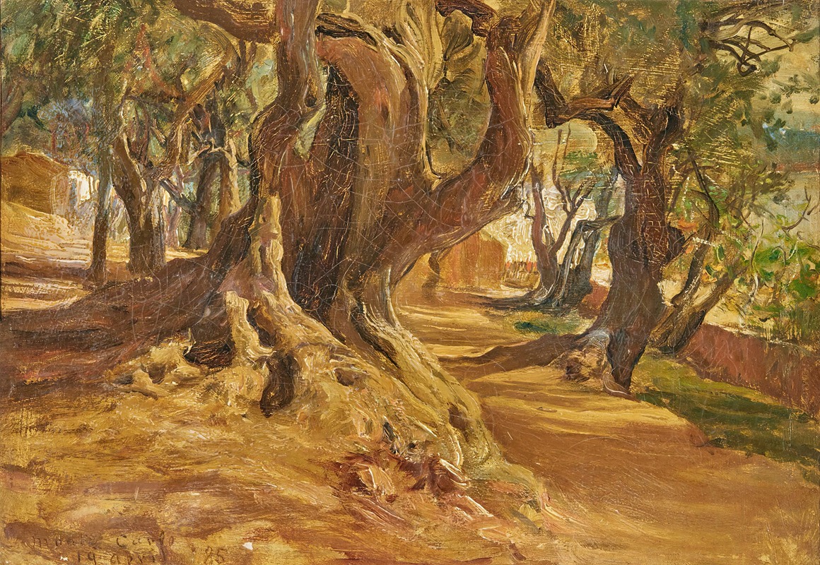 Frederick Arthur Bridgman - Tree Trunk